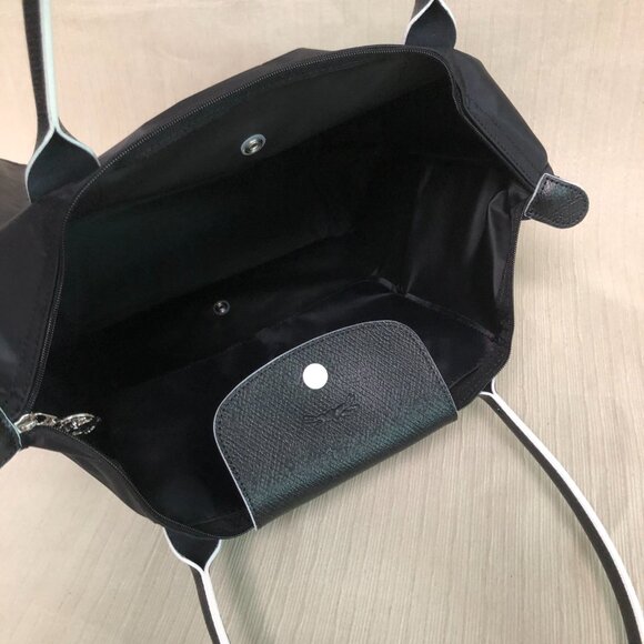 🌸👜Long c hamp Le Pliage 70th Anniversary  Tote Bag size large Black - Picture 7 of 7